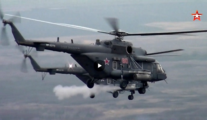 Новые Ми-8АМТШ переданы авиаполку в Краснодарском крае — видео