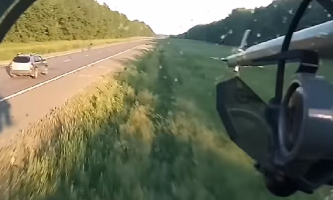 Видео экстремального полета Ми-24 на предельно малой высоте